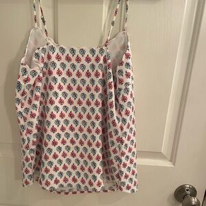 J. Crew White Floral Camisole Top